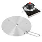 Heat Diffuser Stainless Steel Induction Cooker Diffuser Plate with Handle for Kitchen 19.5cm/7.68in