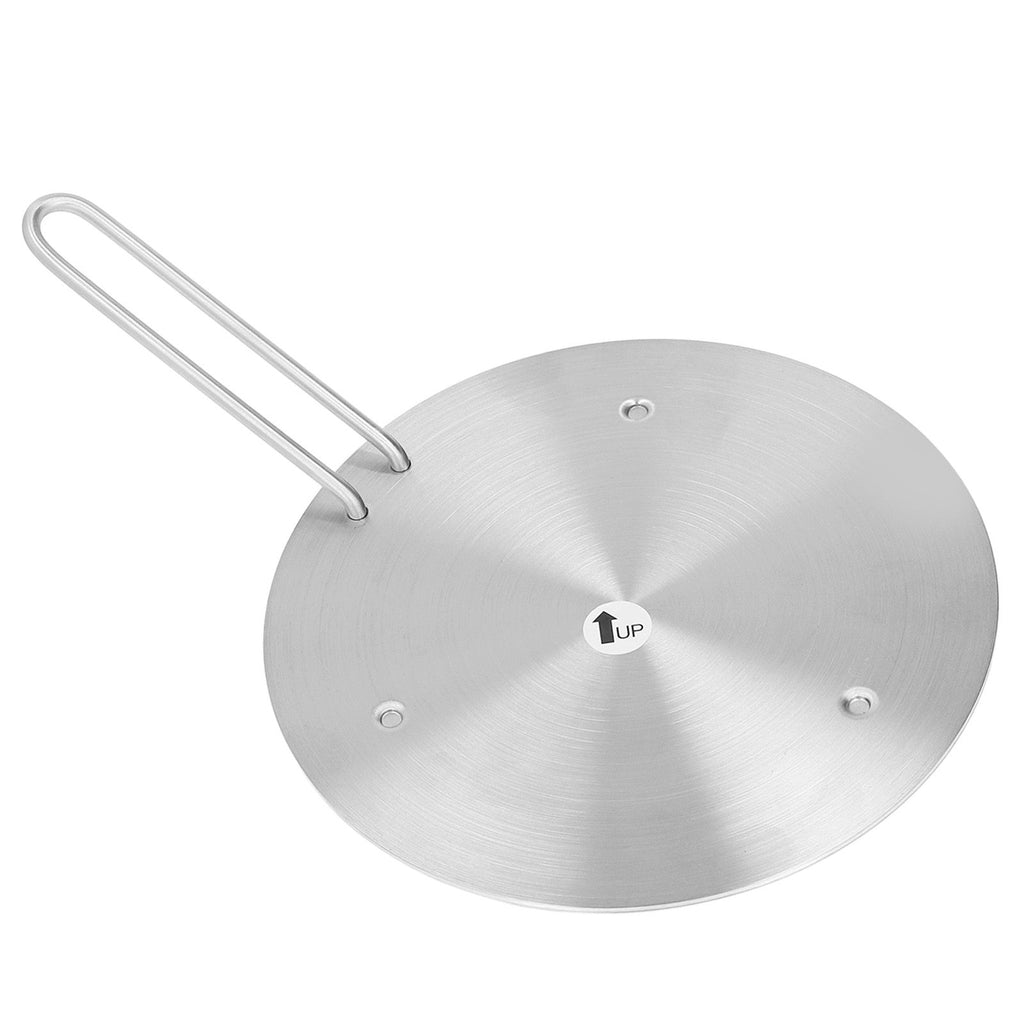 Heat Diffuser Stainless Steel Induction Cooker Diffuser Plate with Handle for Kitchen 23.5cm/9.25in