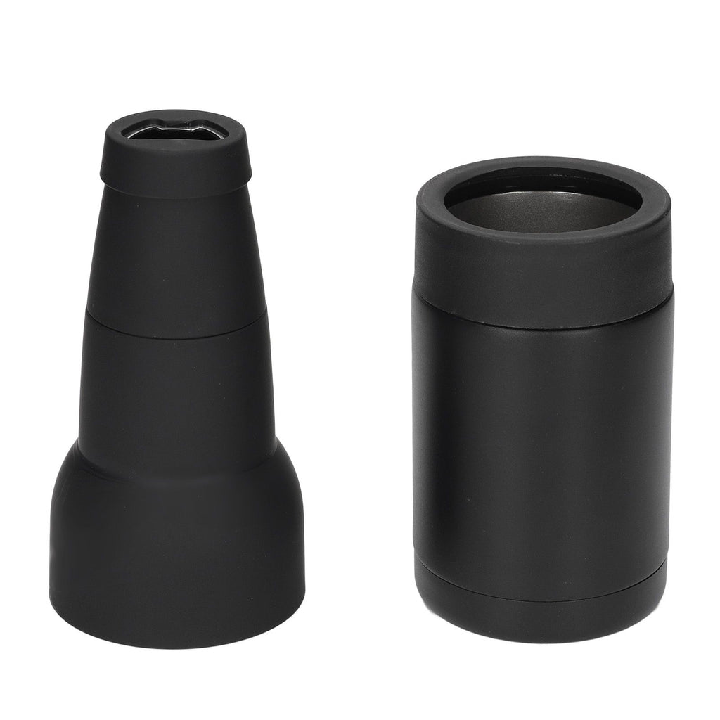 Vacuum Double Wall Stainless Steel Can Insulation and Cold Storage Tank with Bottle Opener Black