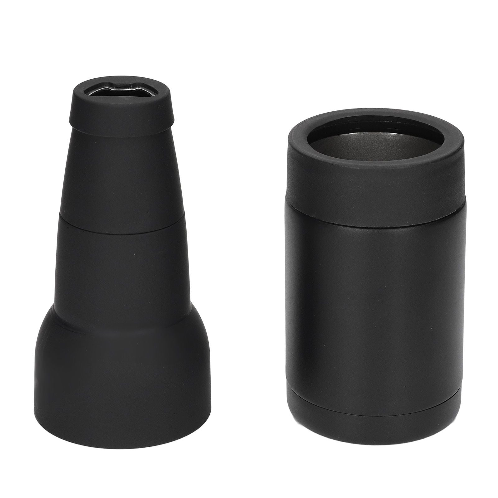 Vacuum Double Wall Stainless Steel Can Insulation and Cold Storage Tank with Bottle Opener Black