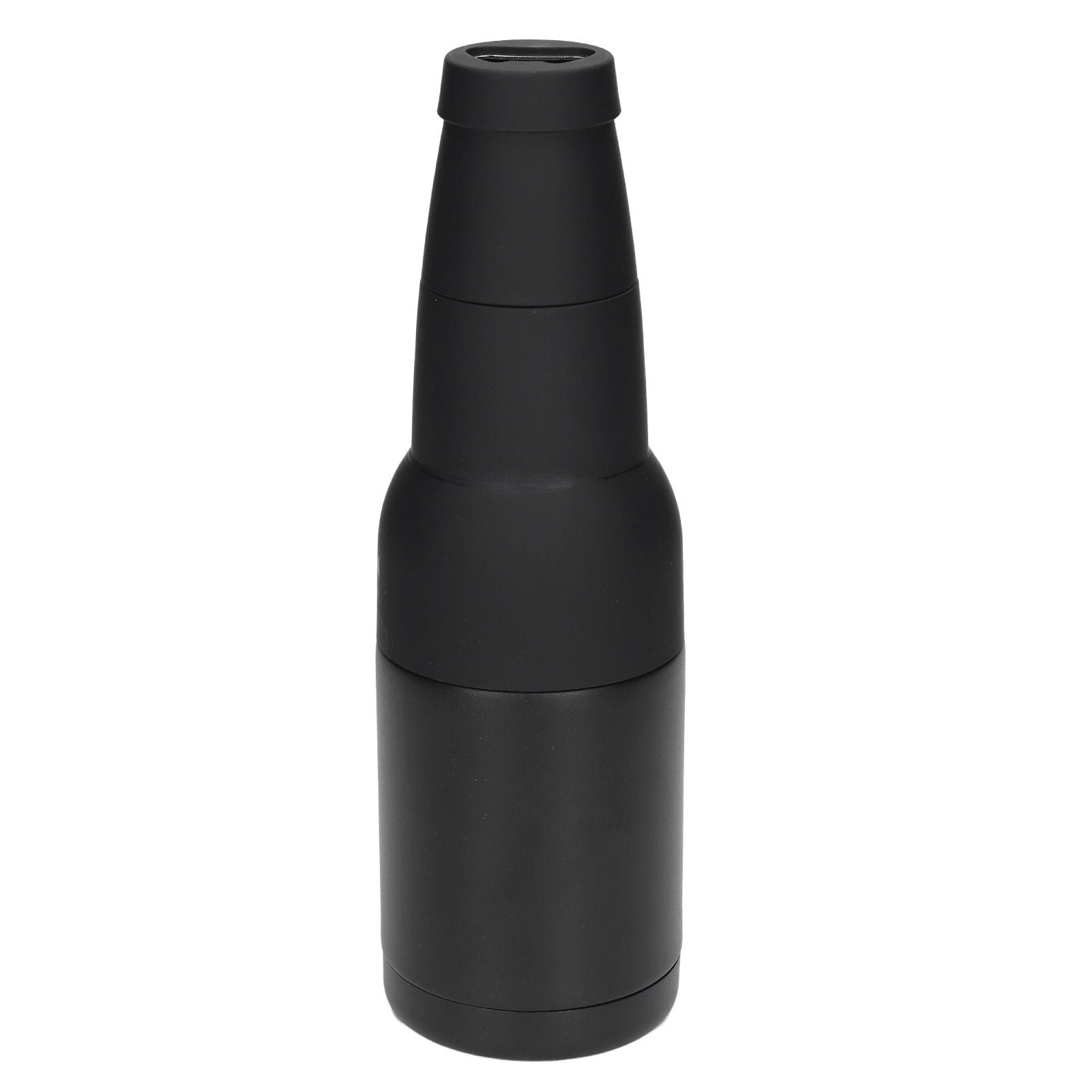 Vacuum Double Wall Stainless Steel Can Insulation and Cold Storage Tank with Bottle Opener Black