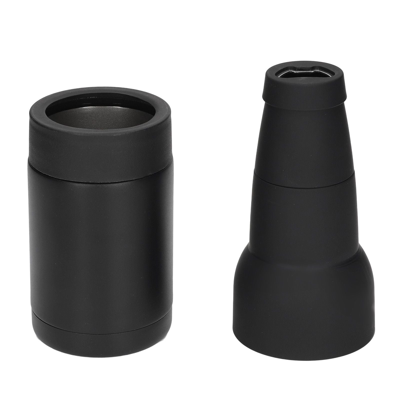 Vacuum Double Wall Stainless Steel Can Insulation and Cold Storage Tank with Bottle Opener Black