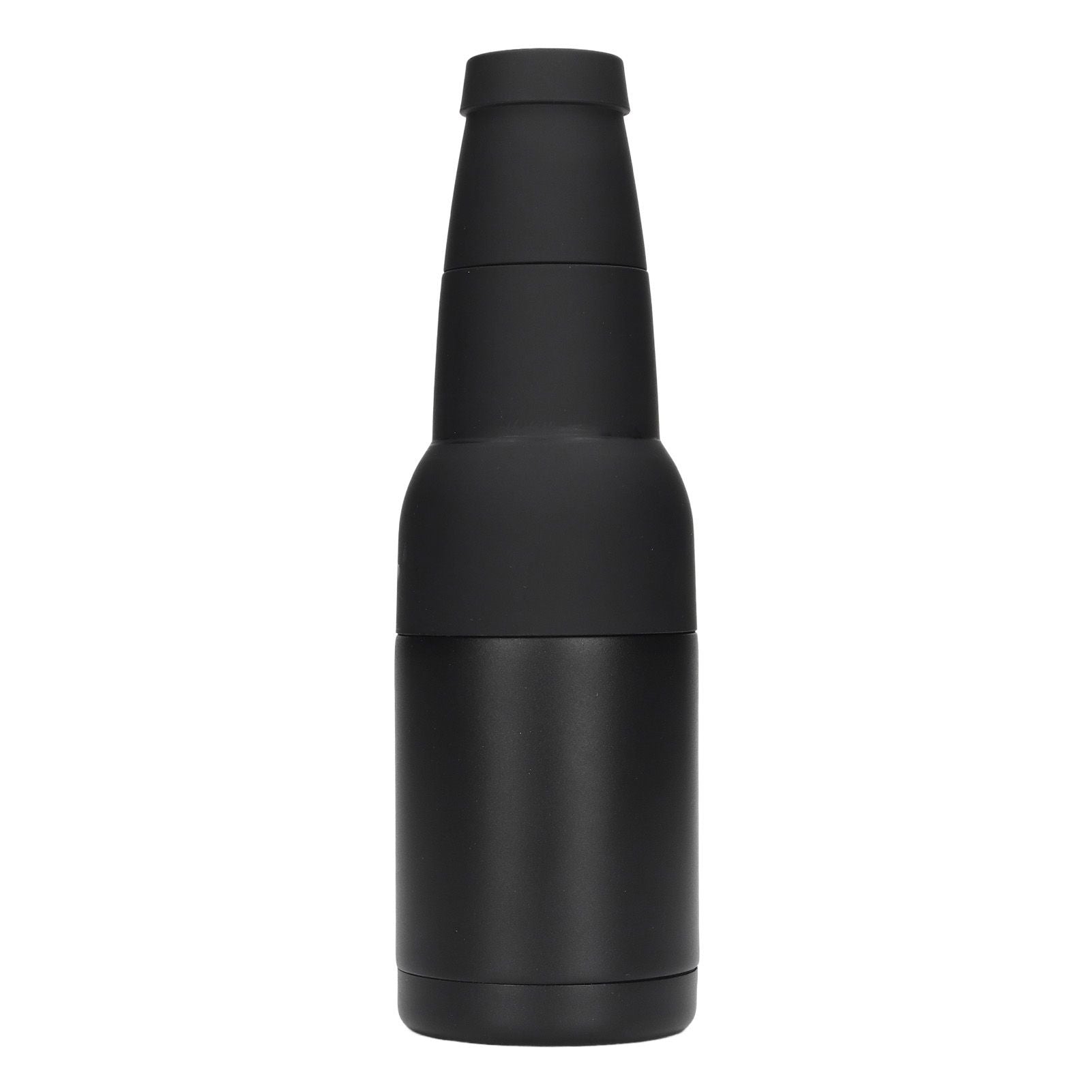 Vacuum Double Wall Stainless Steel Can Insulation and Cold Storage Tank with Bottle Opener Black