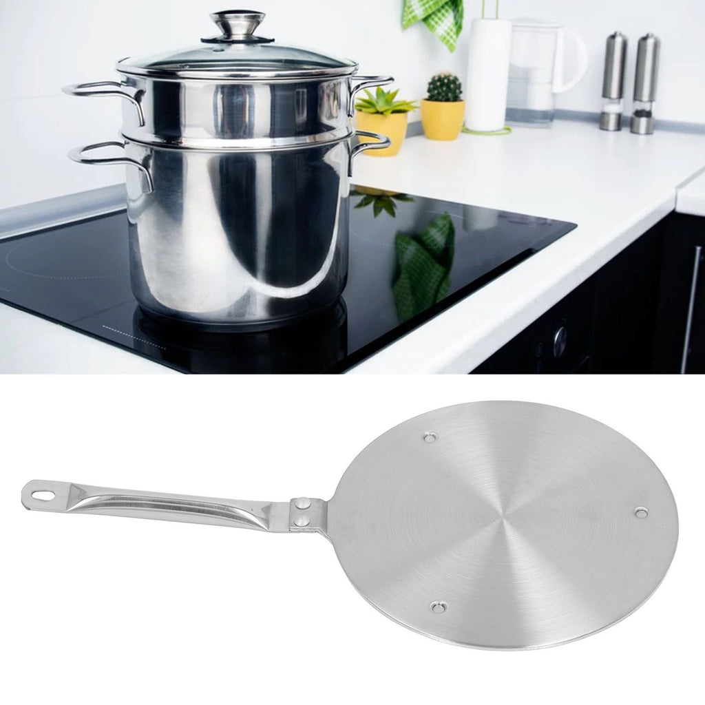Heat Diffuser Induction Plate with Handle Kitchen Induction Cooker Adapter Plate Heat Converter Type 20 19.5cm/ 7.7in
