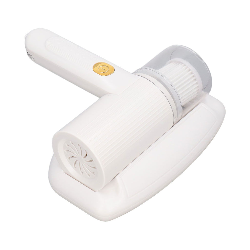 Mattress Vacuum Cleaner Purple Light USB Charging Cordless Mite Vacuum Cleaner with 20Kpa Suction Electric Mite Remover White