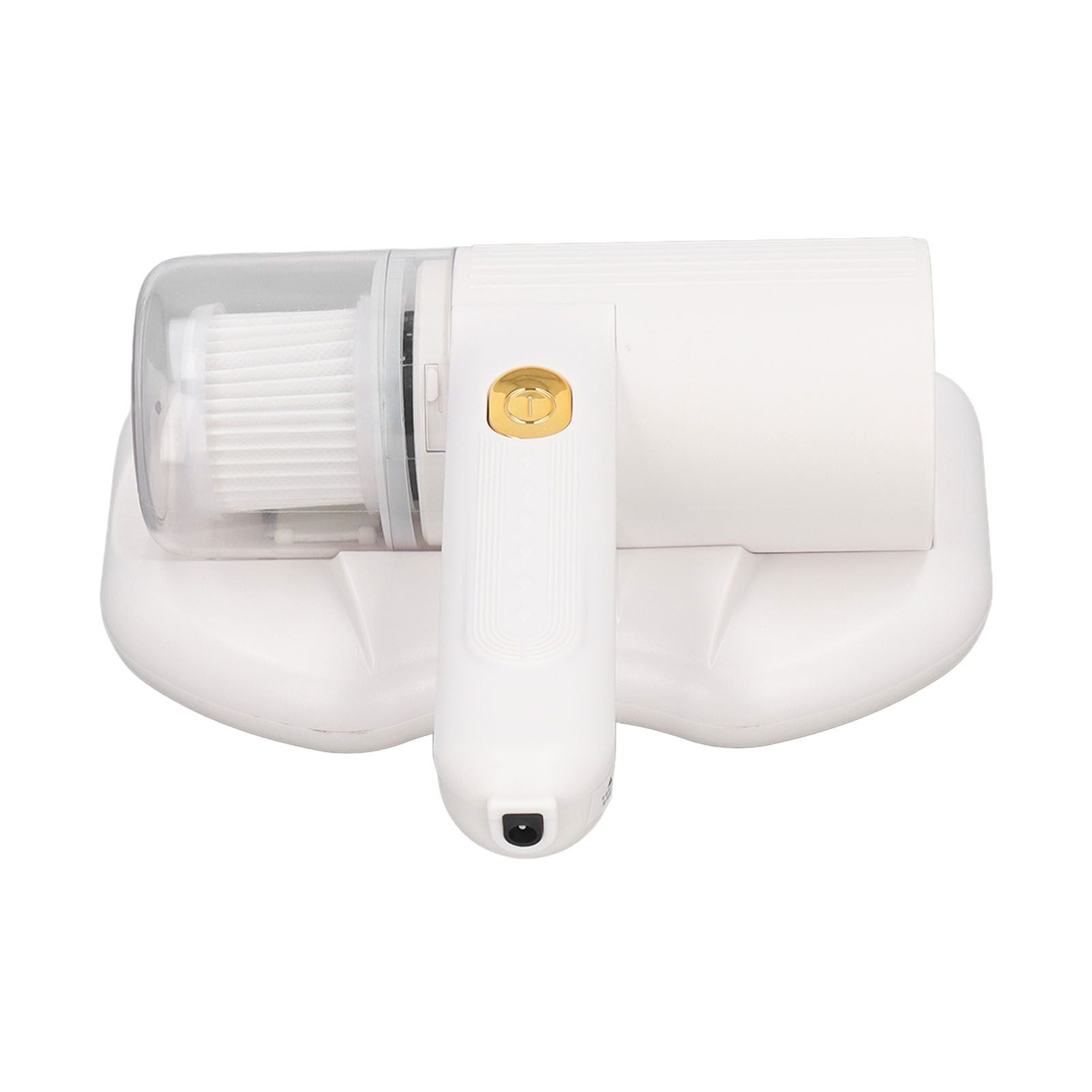Mattress Vacuum Cleaner Purple Light USB Charging Cordless Mite Vacuum Cleaner with 20Kpa Suction Electric Mite Remover White