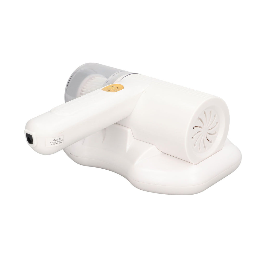 Mattress Vacuum Cleaner Purple Light USB Charging Cordless Mite Vacuum Cleaner with 20Kpa Suction Electric Mite Remover White