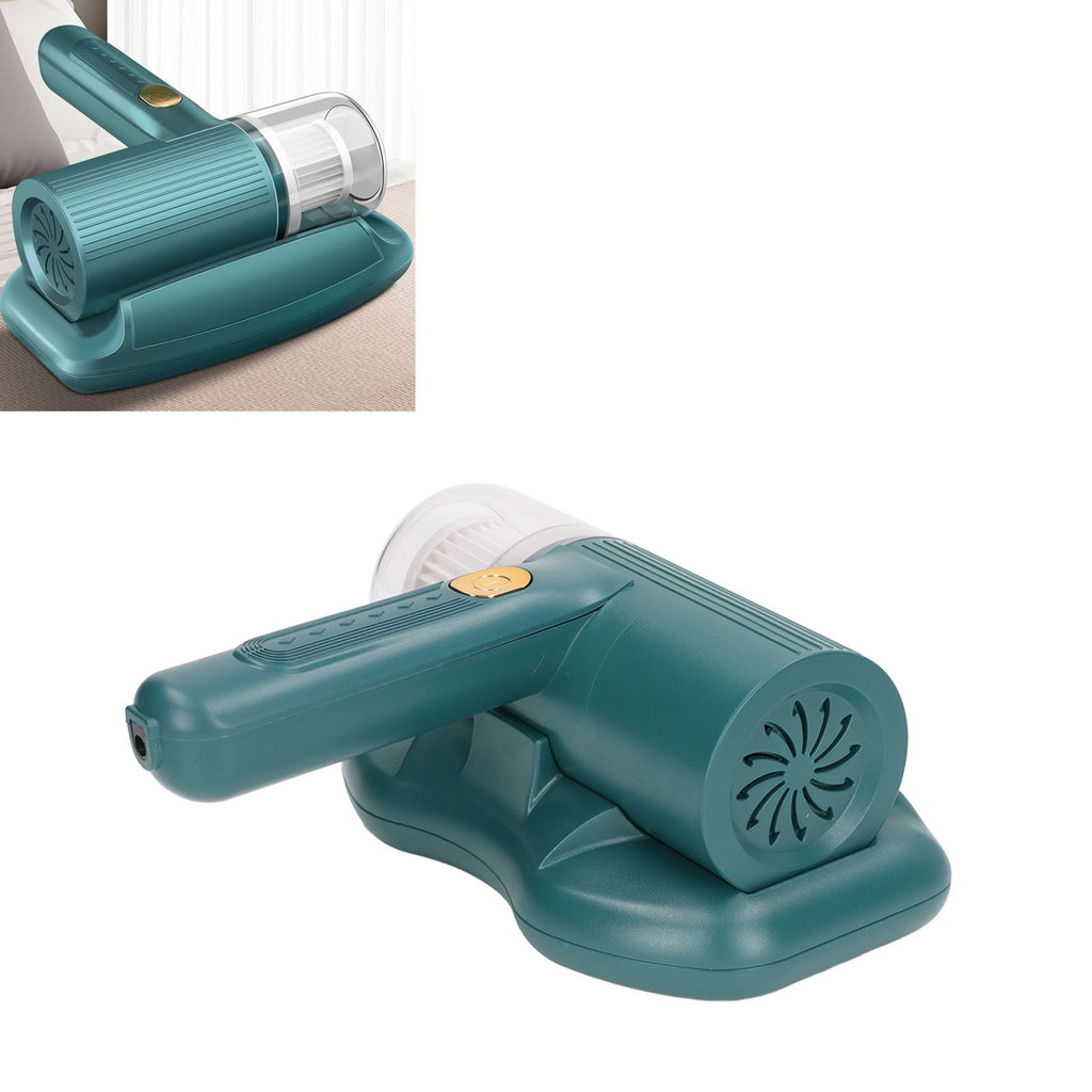 Mattress Vacuum Cleaner Purple Light USB Charging Cordless Mite Vacuum Cleaner with 20Kpa Suction Electric Mite Remover Green