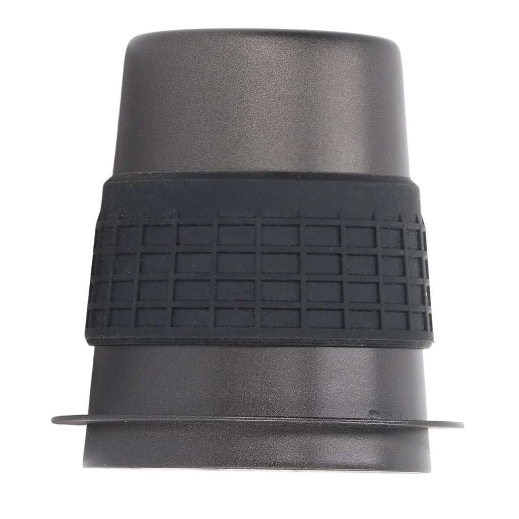58mm Stainless Steel Coffee Dosing Cup Coffee Machine Handle Receiving Powder Cup with Silicone Ring Black