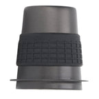 58mm Stainless Steel Coffee Dosing Cup Coffee Machine Handle Receiving Powder Cup with Silicone Ring Black