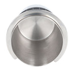58mm Stainless Steel Coffee Dosing Cup Coffee Machine Handle Receiving Powder Cup with Silicone Ring Stainless Steel Color
