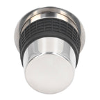 58mm Stainless Steel Coffee Dosing Cup Coffee Machine Handle Receiving Powder Cup with Silicone Ring Stainless Steel Color