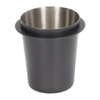 58mm Coffee Dosing Cup Universal Stainless Steel Coffee Machine Handle Dosing Cup Coffee Powder Feeder Black