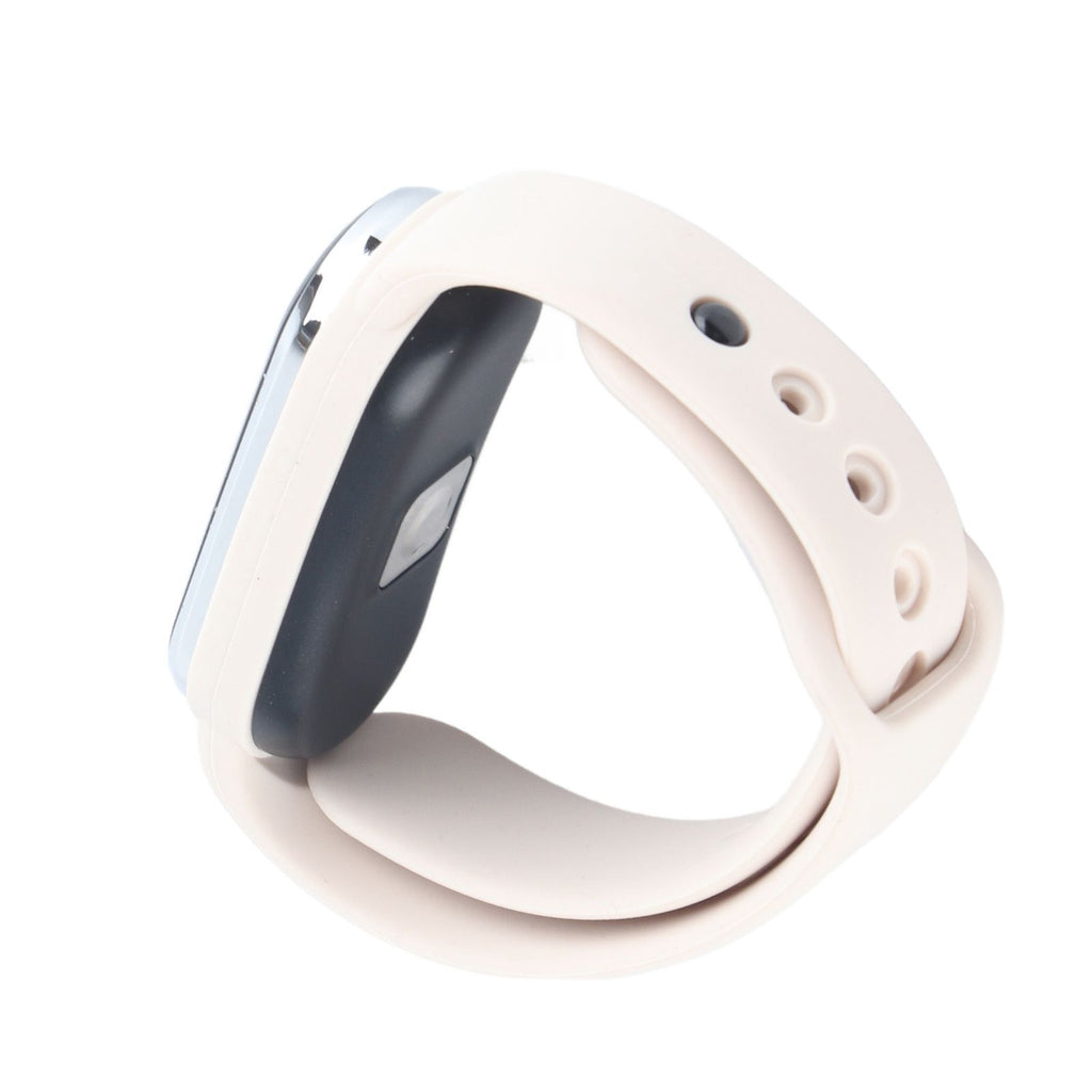 Mosquito Repellent Bracelet 5V 1A 90mah USB Rechargeable Step Counting Temperature Ultrasonic Wristband White