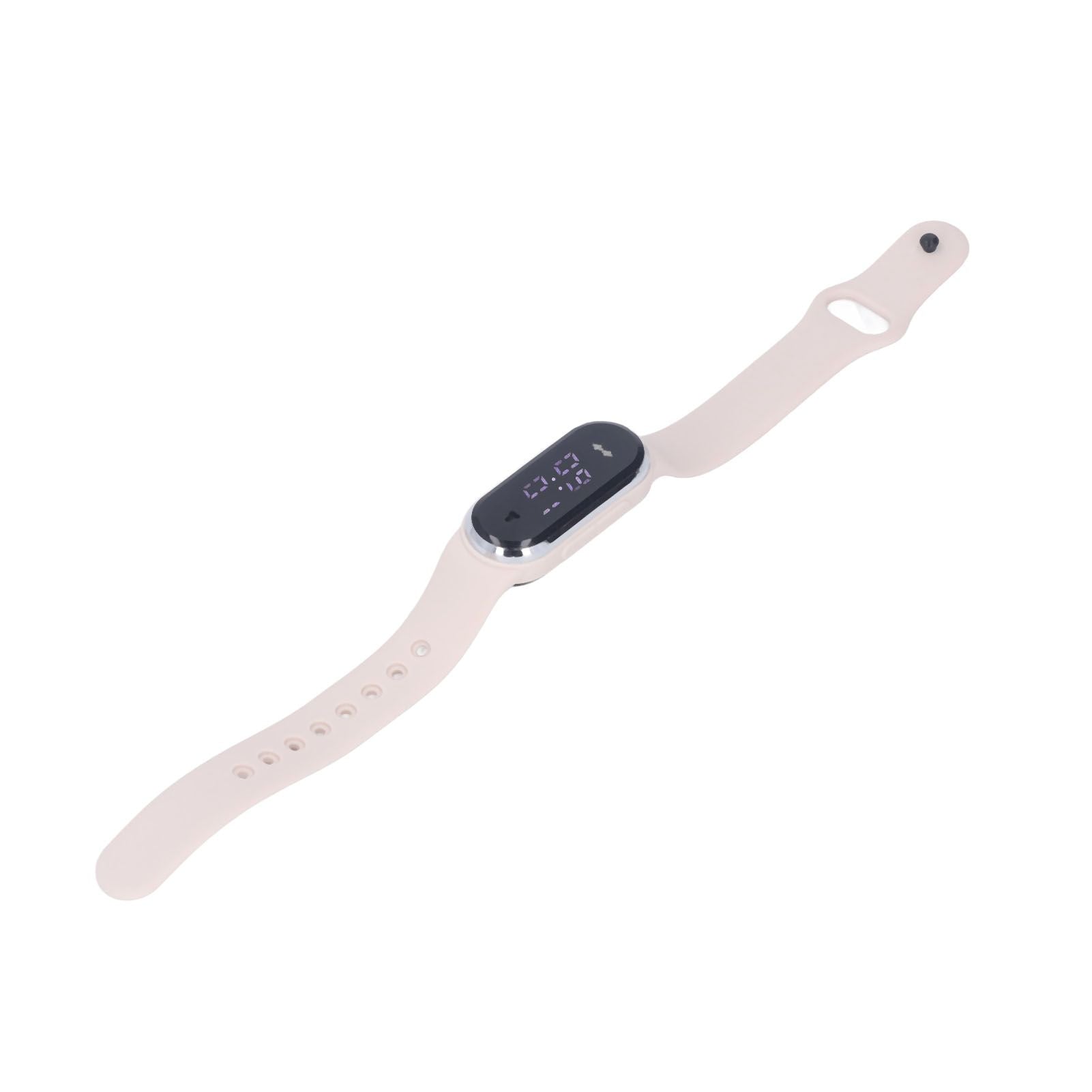 Anti Mosquito Bracelet Watch Silica Gel USB Rechargeable Ultrasonic Mosquito Repellent Bracelet for Outdoor White