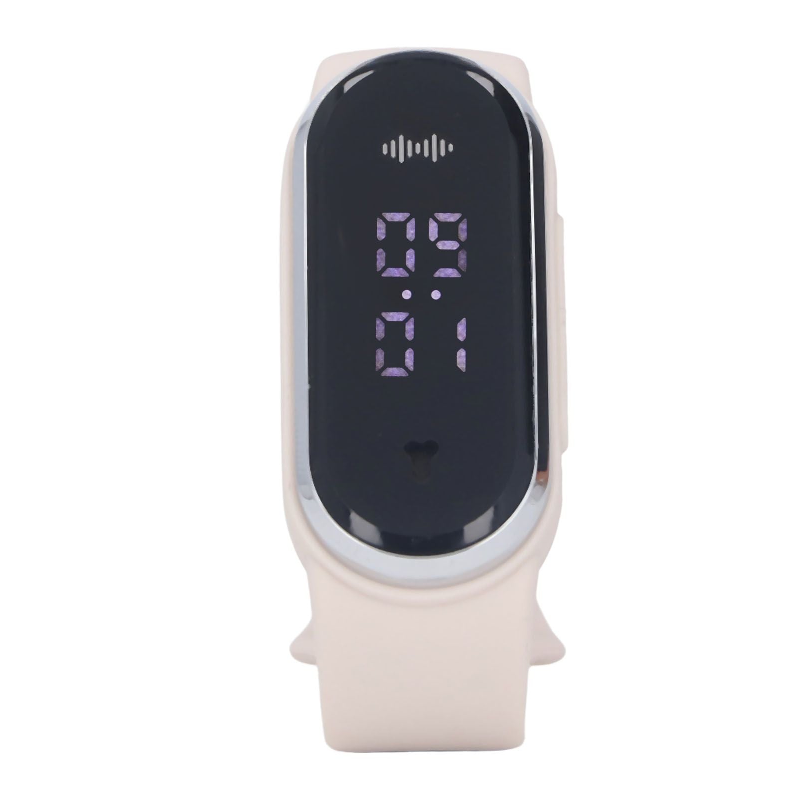 Anti Mosquito Bracelet Watch Silica Gel USB Rechargeable Ultrasonic Mosquito Repellent Bracelet for Outdoor White
