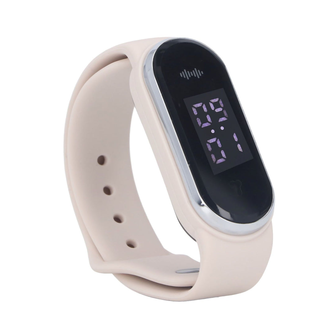 Anti Mosquito Bracelet Watch Silica Gel USB Rechargeable Ultrasonic Mosquito Repellent Bracelet for Outdoor White