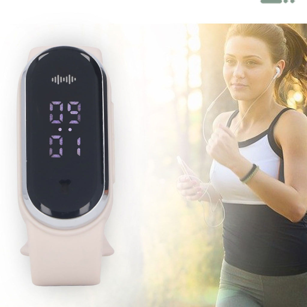 Anti Mosquito Bracelet Watch Silica Gel USB Rechargeable Ultrasonic Mosquito Repellent Bracelet for Outdoor White