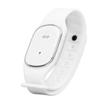 Mosquito Repellent Bracelet Outdoor Ultrasonic USB Charging Anti Mosquito Wristband for Kids Pregnant Woman White