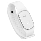 Mosquito Repellent Bracelet Outdoor Ultrasonic USB Charging Anti Mosquito Wristband for Kids Pregnant Woman White