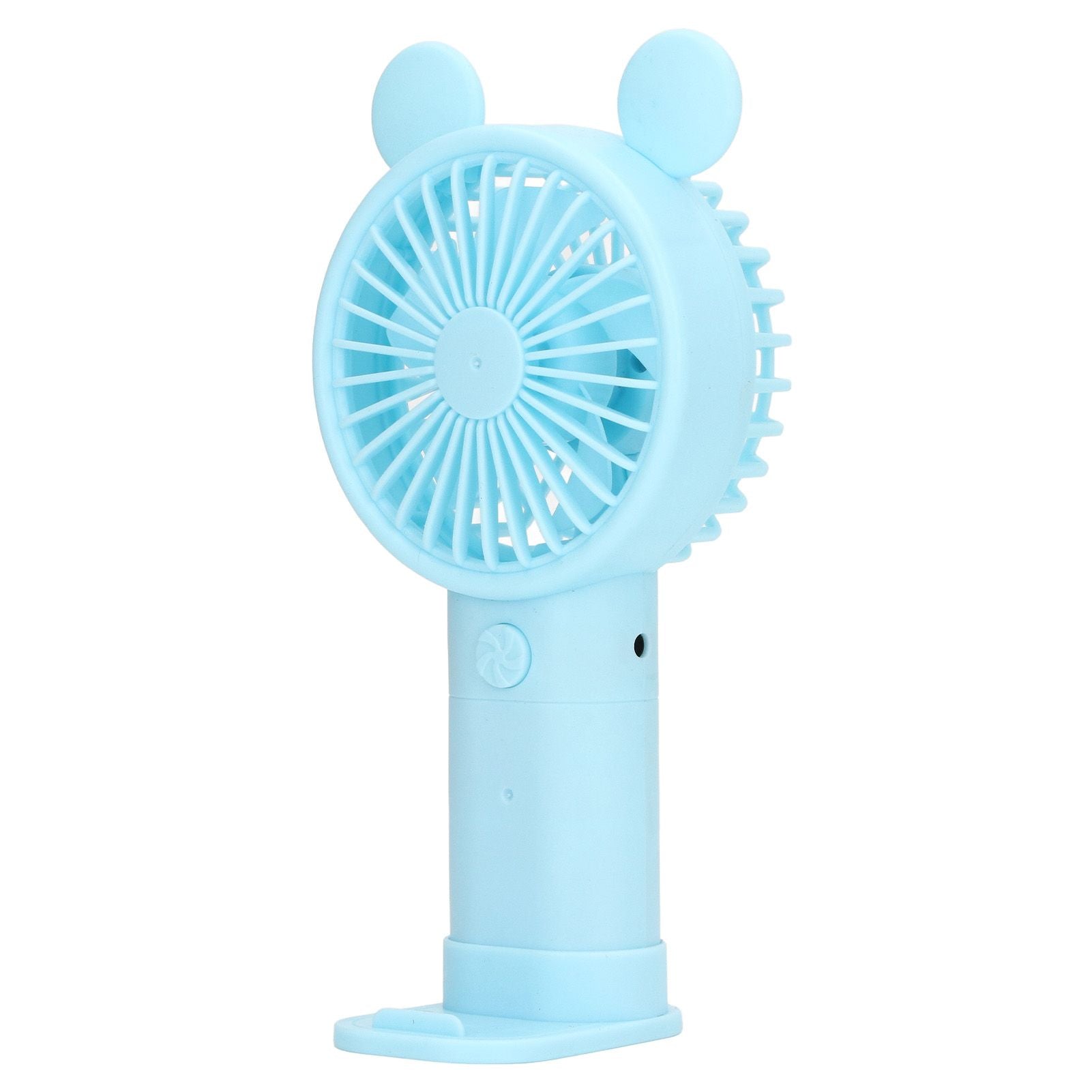 Mini Handheld Fan USB 1200mAh Battery Dual Drive Portable Handheld Fan Electric Small Fan Blue