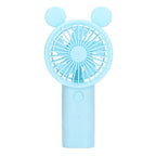 Mini Handheld Fan USB 1200mAh Battery Dual Drive Portable Handheld Fan Electric Small Fan Blue