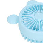 Mini Handheld Fan USB 1200mAh Battery Dual Drive Portable Handheld Fan Electric Small Fan Blue