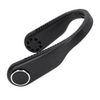 Hanging Neck Fan 3 Modes USB Charging 3600mAh Battery Adjustable Angle Mute Design Face Fan for Home Office Travel Black