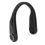 Hanging Neck Fan 3 Modes USB Charging 3600mAh Battery Adjustable Angle Mute Design Face Fan for Home Office Travel Black