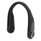 Hanging Neck Fan 3 Modes USB Charging 3600mAh Battery Adjustable Angle Mute Design Face Fan for Home Office Travel Black