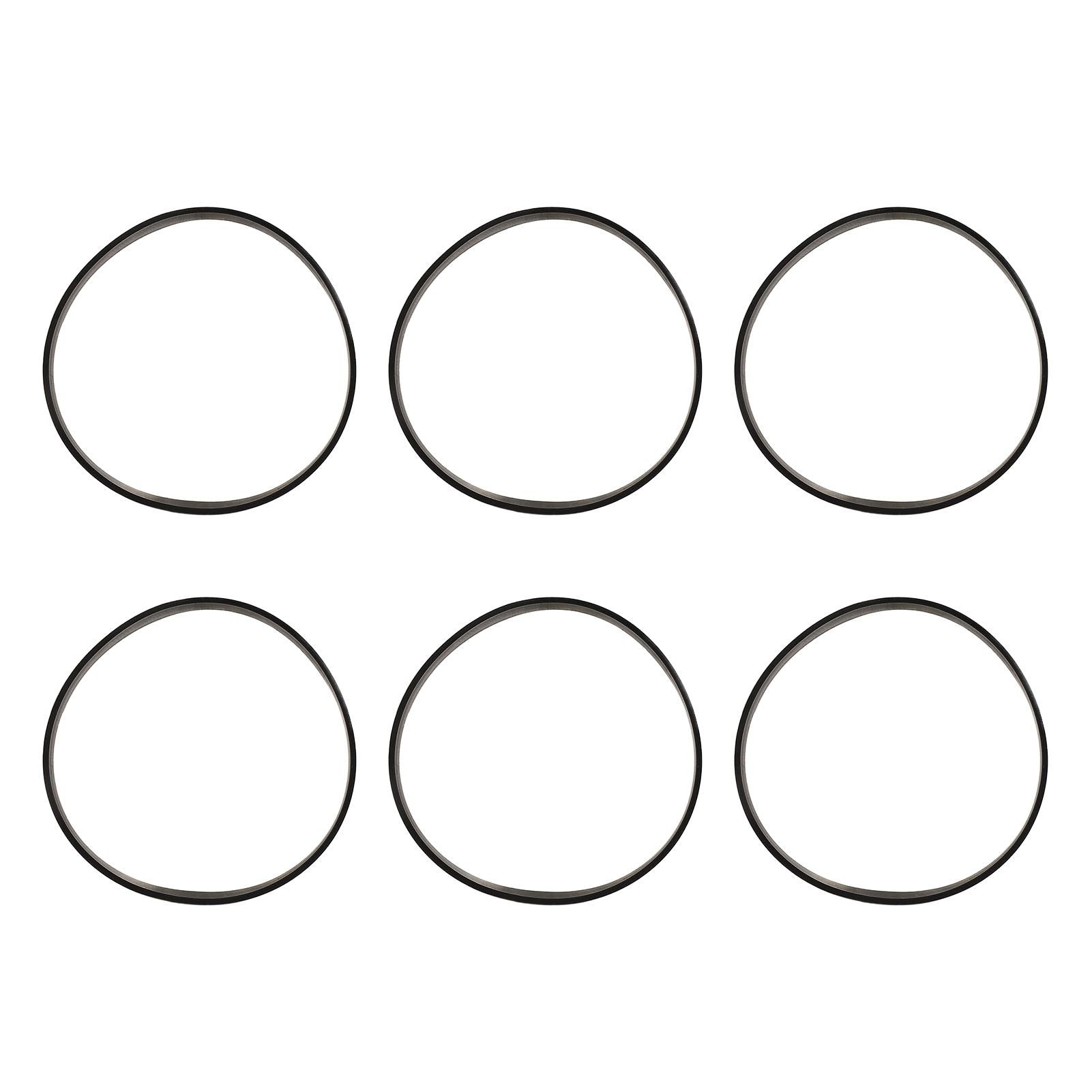 6pcs Vacuum Cleaner Belt Rubber High Strength Vacuum Belt Replacement for Bissell 7 9 10 12 14
