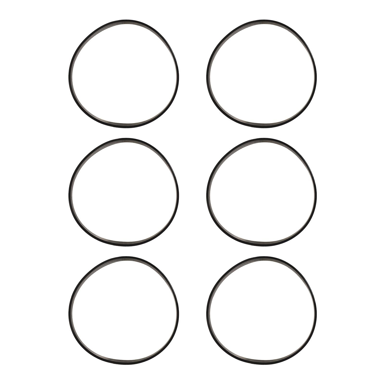 6pcs Vacuum Cleaner Belt Rubber High Strength Vacuum Belt Replacement for Bissell 7 9 10 12 14