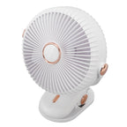 Desk Clip On Fan 3 Wind Speed Safe Design Compact Portable Desktop Fan Clip On Fan for Home Dorm Stroller White