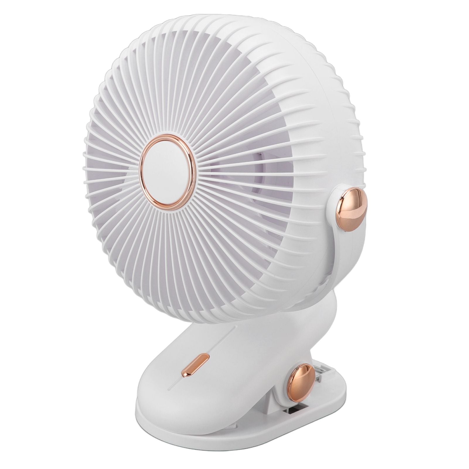 Desk Clip On Fan 3 Wind Speed Safe Design Compact Portable Desktop Fan Clip On Fan for Home Dorm Stroller White