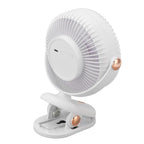 Desk Clip On Fan 3 Wind Speed Safe Design Compact Portable Desktop Fan Clip On Fan for Home Dorm Stroller White