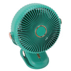 Desk Clip On Fan 3 Wind Speed Safe Design Compact Portable Desktop Fan Clip On Fan for Home Dorm Stroller Green