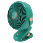 Desk Clip On Fan 3 Wind Speed Safe Design Compact Portable Desktop Fan Clip On Fan for Home Dorm Stroller Green