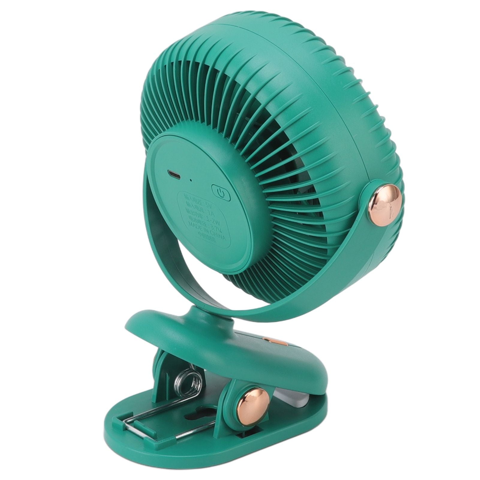 Desk Clip On Fan 3 Wind Speed Safe Design Compact Portable Desktop Fan Clip On Fan for Home Dorm Stroller Green
