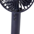 Hand Held Fan Portable USB Rechargeable Cute 3 Speed Wind Regulable ABS PC Battery Operated Fan for Travel Dark Blue
