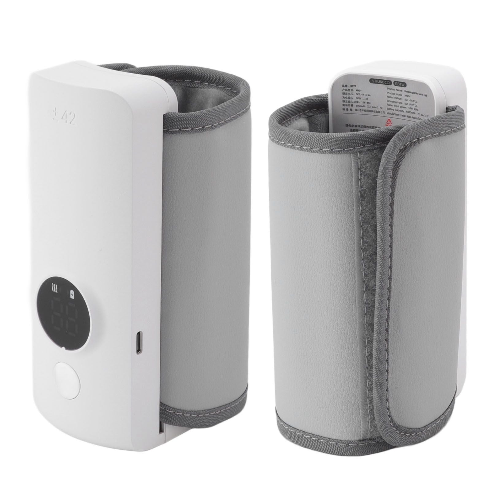 Milk Bottle Thermal Bag ABS PU 3000mah X 2P 7.4V 2A 18W Insulated USB Charging Portable Baby Nursing Tool for Breastmilk