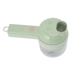 Garlic Chopper Handheld USB Charging Open Feeding Port Waterproof Body Stainless Steel Blade Food Chopper