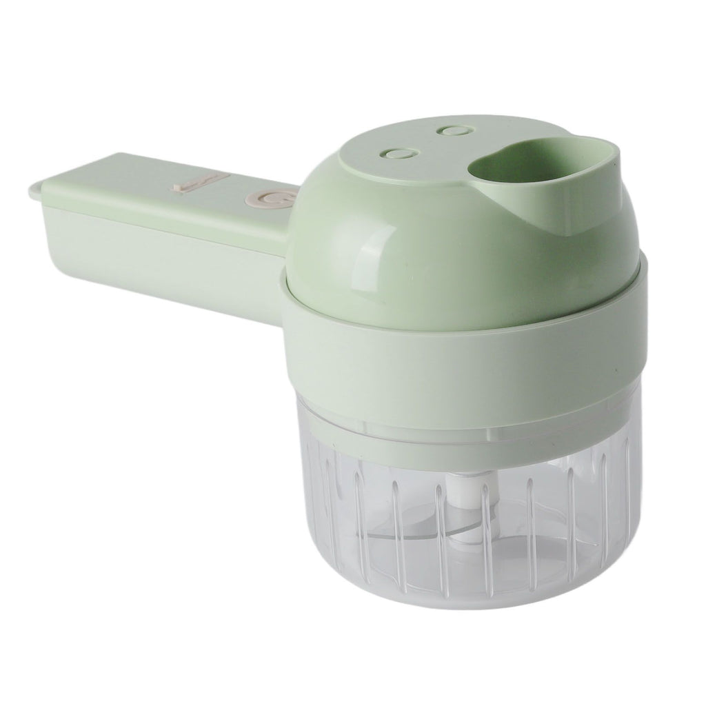 Garlic Chopper Handheld USB Charging Open Feeding Port Waterproof Body Stainless Steel Blade Food Chopper