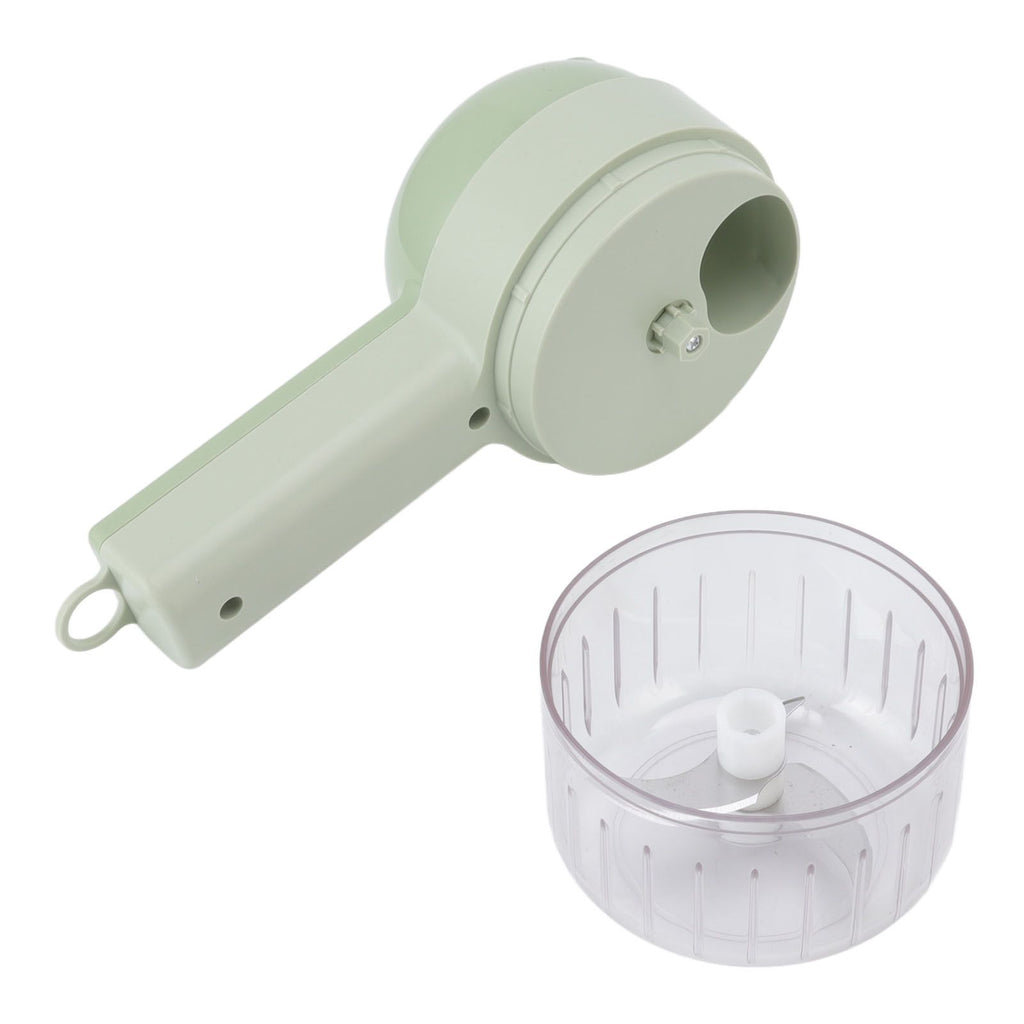 Garlic Chopper Handheld USB Charging Open Feeding Port Waterproof Body Stainless Steel Blade Food Chopper
