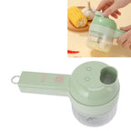 Garlic Chopper Handheld USB Charging Open Feeding Port Waterproof Body Stainless Steel Blade Food Chopper