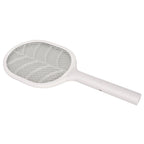 Electric Fly Swatter USB Charging Purple Light 3 Layers Safety Net Mosquito Swatter Racket with Base