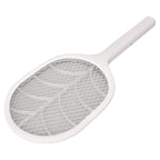 Electric Fly Swatter USB Charging Purple Light 3 Layers Safety Net Mosquito Swatter Racket with Base