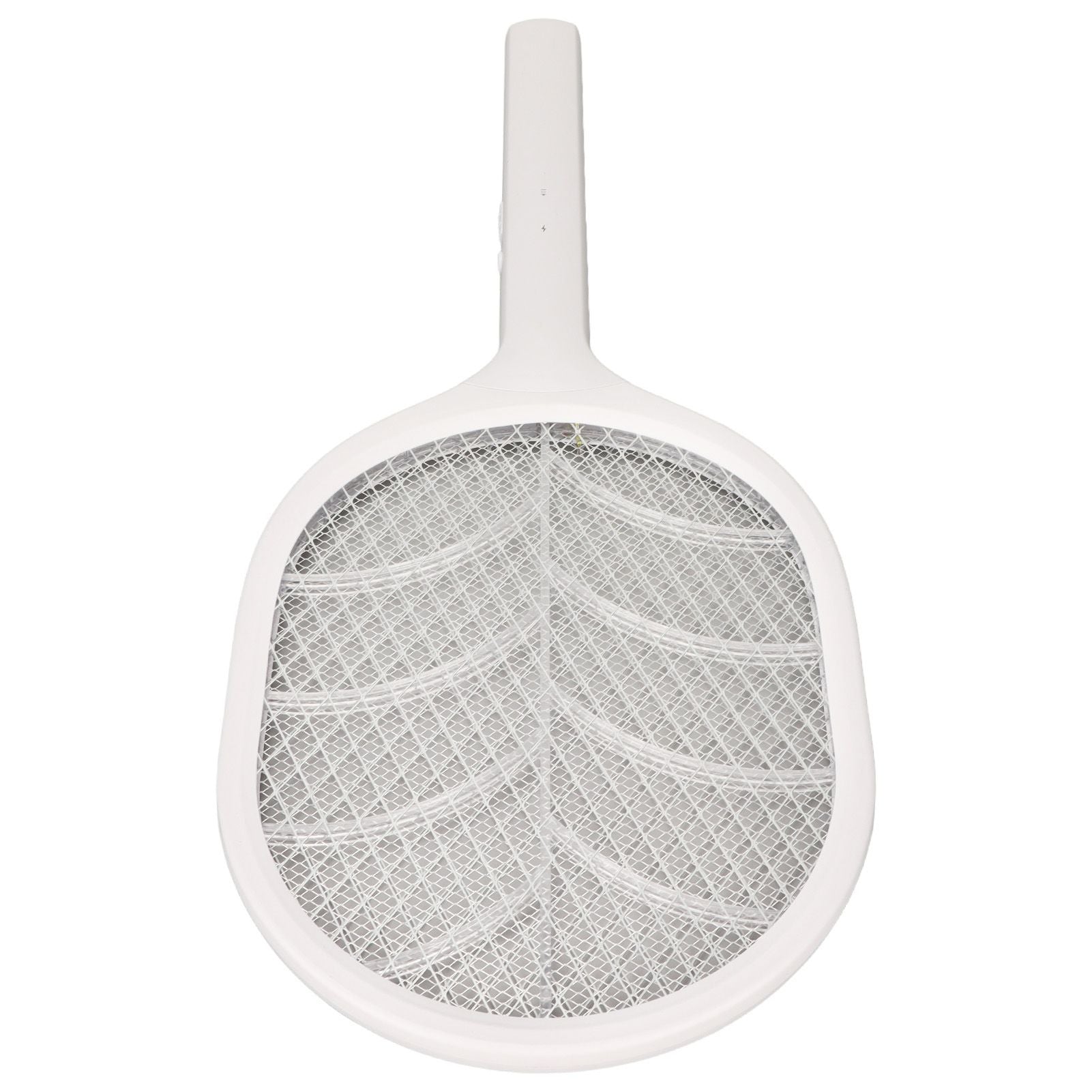 Electric Fly Swatter USB Charging Purple Light 3 Layers Safety Net Mosquito Swatter Racket with Base