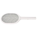 Electric Fly Swatter USB Charging Purple Light 3 Layers Safety Net Mosquito Swatter Racket with Base