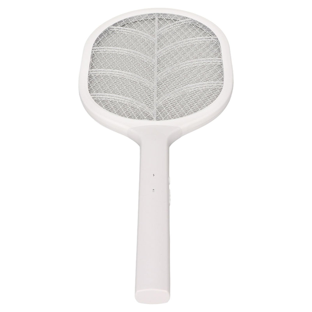 Electric Fly Swatter USB Charging Purple Light 3 Layers Safety Net Mosquito Swatter Racket with Base