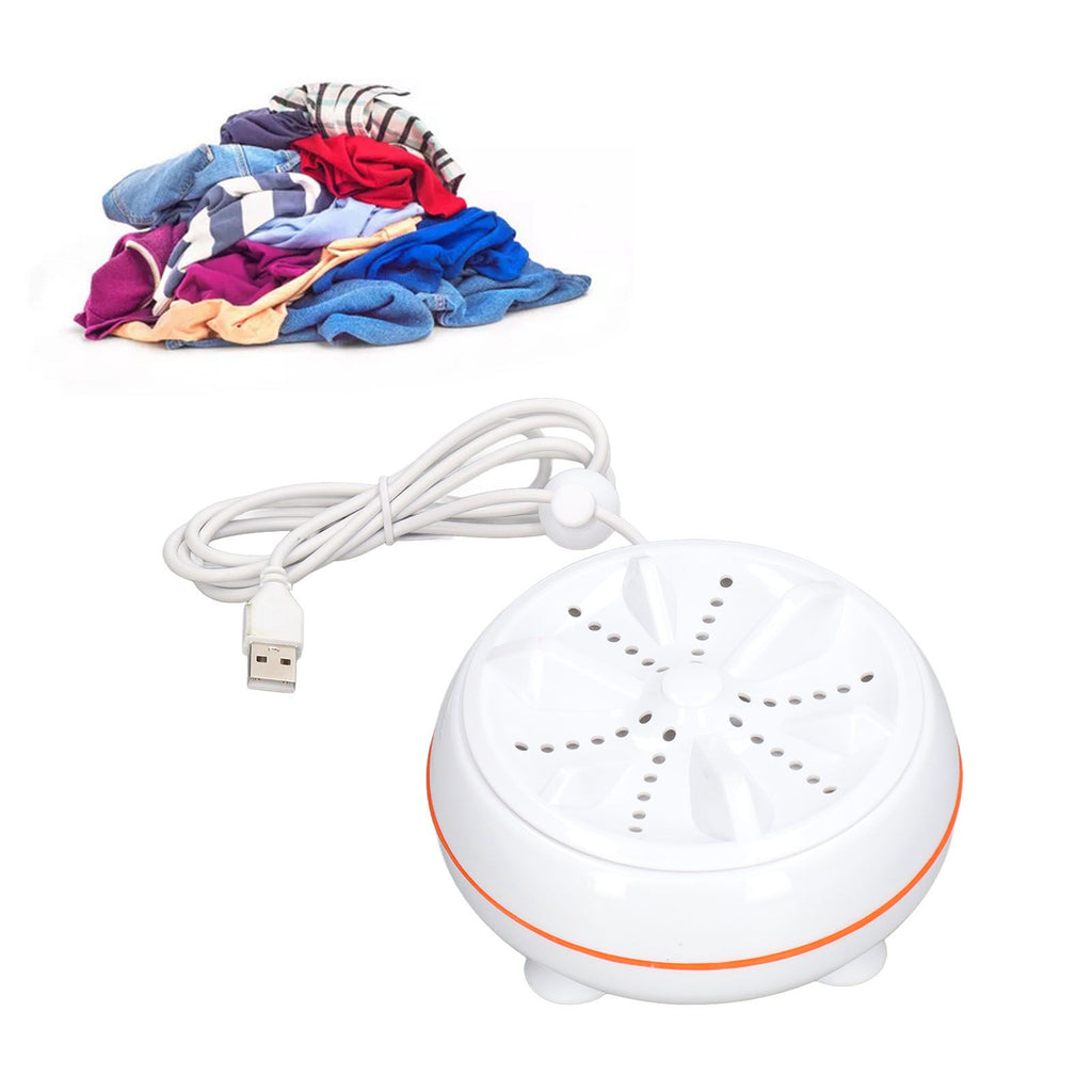 27W Mini Ultrasonic Washer USB 50 Seconds Reverse Clean Circle 30mins Self Power Off Turbine Wash Machine for Home